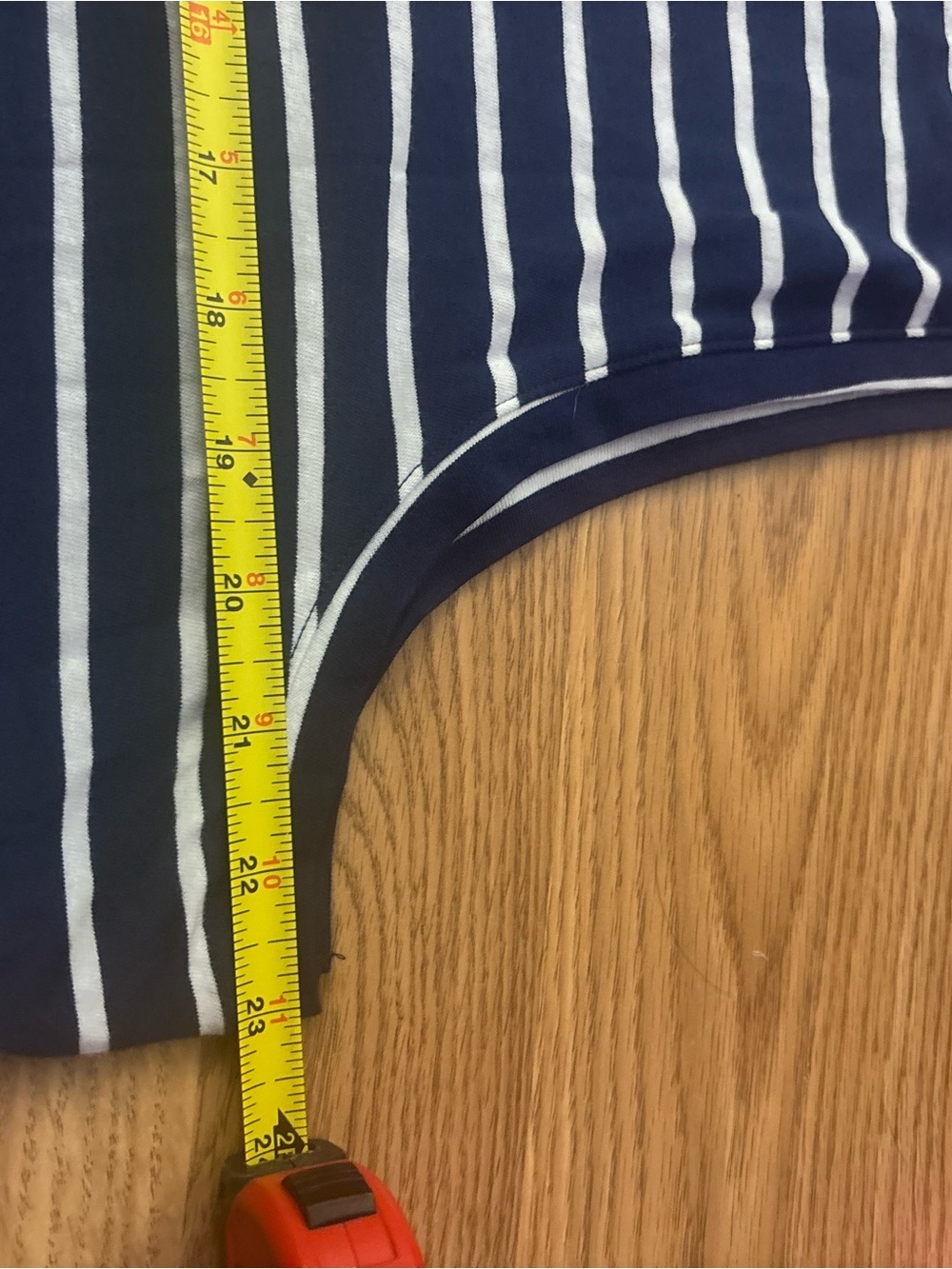 J. Crew Navy & White Striped Sleeveless Midi Dress Size XXL - Picture 5 of 7